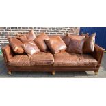 Duresta large leather knoll sofa with sc