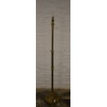 Brass Victorian style standard lamp