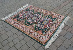 Large green rug