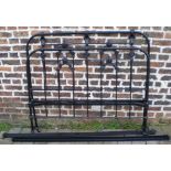 Late Victorian cast iron double bed