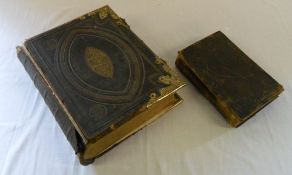 Comprehensive Family Bible with brass cl