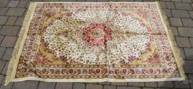 Ivory ground traditional medallion Kashm