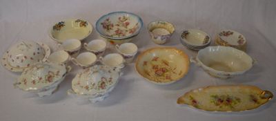 Ceramics including blush ware, tureens,