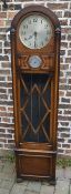 1930s Enfield oak longcase clock with ch