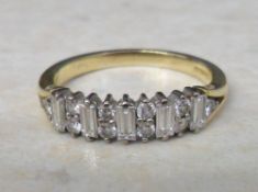 18ct gold diamond ring approx 0.55 ct si