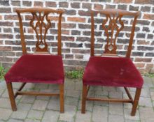 Pair of Chippendale style Georgian dinin