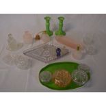 Dressing table glassware