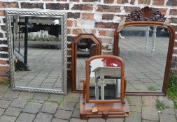 Victorian toilet mirror, Victorian wall