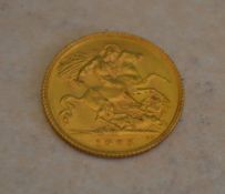 22ct gold 1925 half sovereign