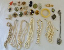 Assorted costume jewellery inc 'Miracle'