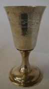 Silver chalice engraved 'Lincoln Cathedr