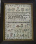 Georgian sampler by Charlotte Langley Wa