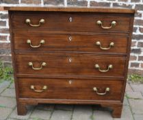 Small Georgian style chest of drawers wi