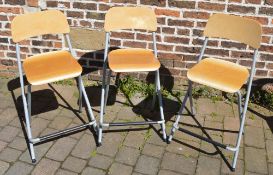 3 Ikea folding high stools