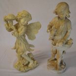 Figure of a fairy/nypmh and a plaster fi