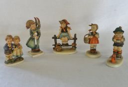 5 Goebel/Hummel figurines
