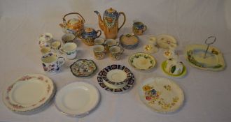 Ceramics including Oriental part tea ser