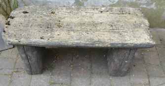 Concrete bench