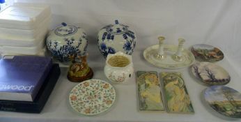 Assorted ceramics and collectors plates