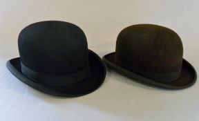 Black bowler hat G A Dunn & Co London &