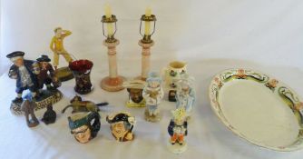 Assorted ceramics etc inc pair of Carlto