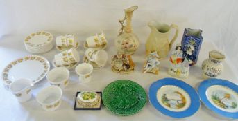 Various ceramics inc Crown Royal pt tea