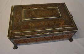 19th century Anglo Indian sewing box car