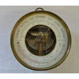 Brass Aneroid barometer
