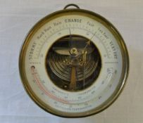 Brass Aneroid barometer