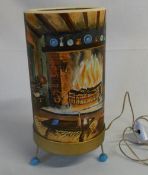 Fireside/London scene motion lamp by Lyv