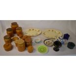 Ceramics including Crown Ducal dishes, H