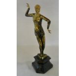 Art Deco style figurine of a dancer (mis