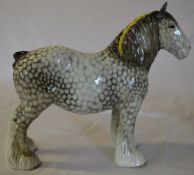 Beswick shire mare in rocking horse grey