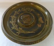 Large french bronze tazza signed Joindy