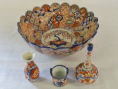 Japanese Imari pattern ceramics inc scal