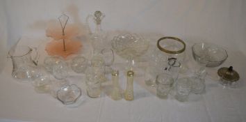 Glassware including an orange glass cake