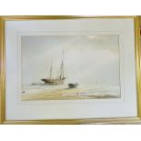 Watercolour seascape 'Time & Tide' by Da