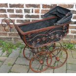 Reproduction Victorian dolls pram