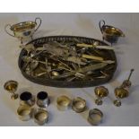 Silver plate including tray, large quant