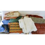Quantity of upholstery material etc