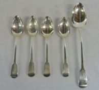 4 silver serving spoons London 1818,1822
