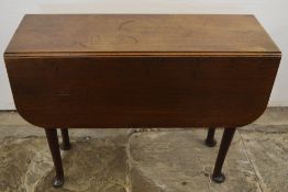 Georgian mahogany gate leg table on pad