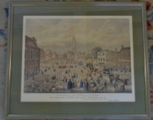 Re-print of an engraving of Boston Sheep