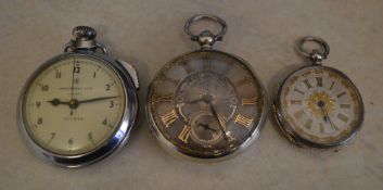 Silver pocket watch, London 1921, Triump