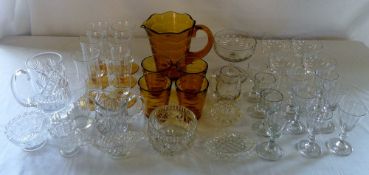 Assorted glass ware