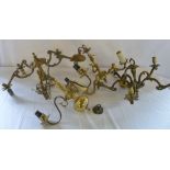 4 brass ceiling lights