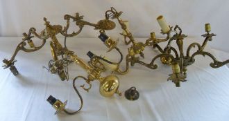 4 brass ceiling lights