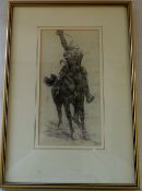 Pencil drawing 'A Cavalry Officer' dated