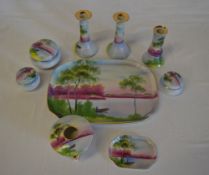 Noritake dressing table set (af)