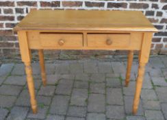 Small pine side table
